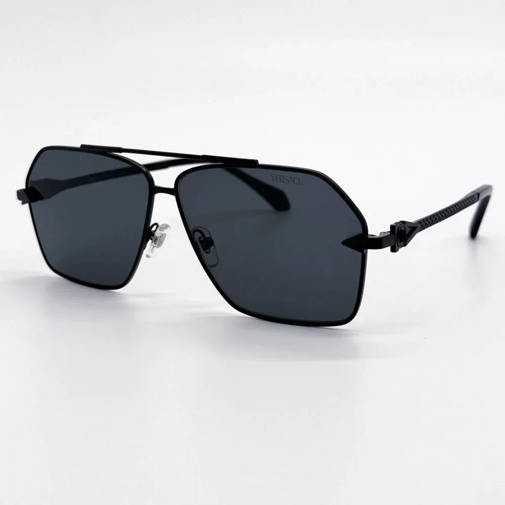 NEW VE2284 1436/87 VERSACE UNISEX BLACK VE2284 143687
